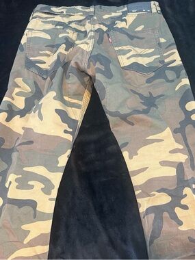 Levi's 511 Camo Pants in Olive, Brown, Tan